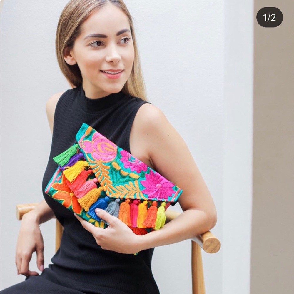 Hand-made clutch/wirstlet 💐